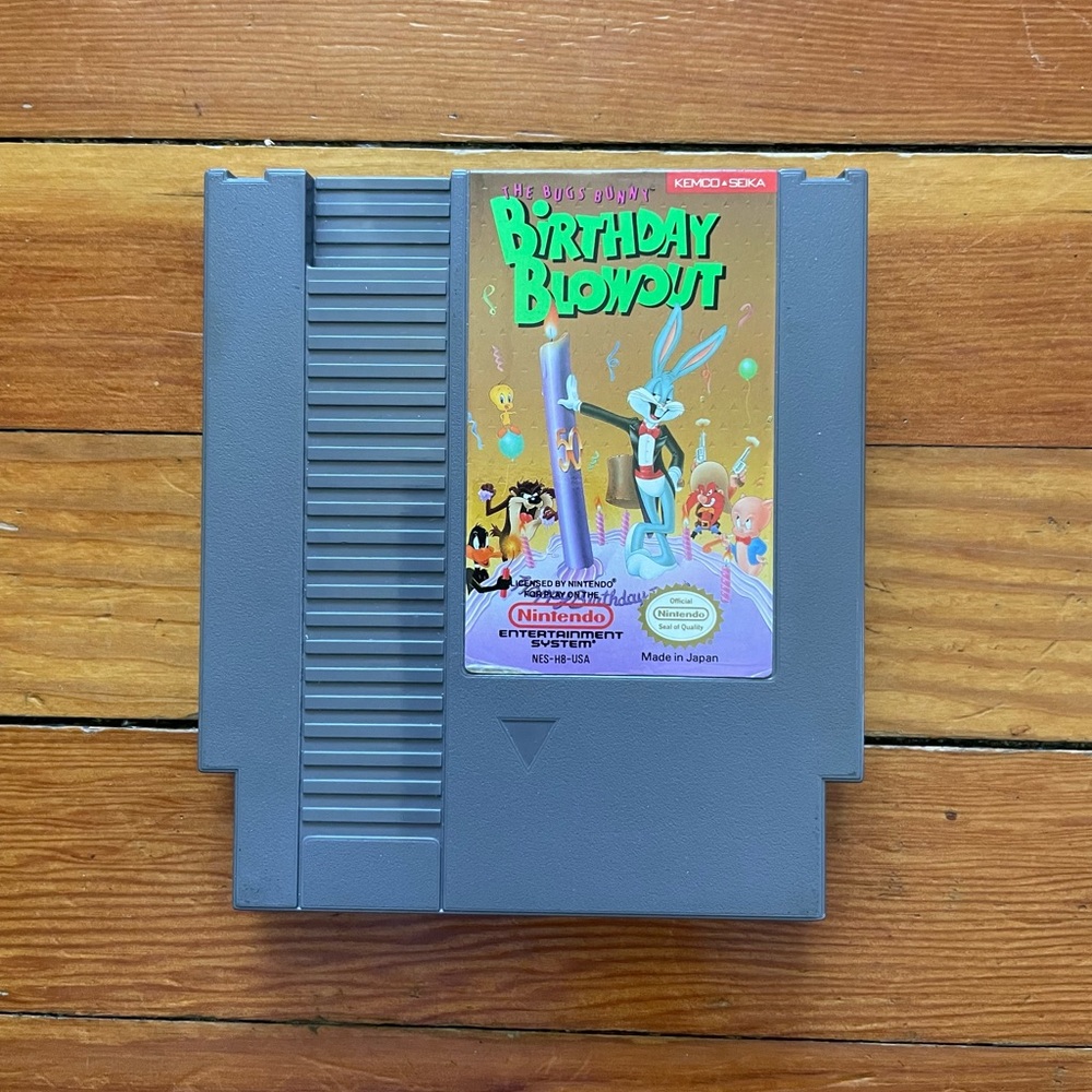 Nintendo “The Bugs Bunny Birthday Blowout” Game (NES, 1990)